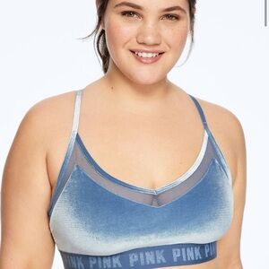 🎁🎄Like New Victoria Secret Pink Sport Blue Velvet Medium